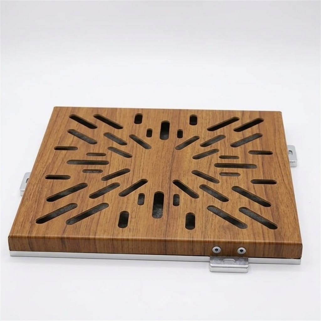 Acoustic perforated ceiling panel