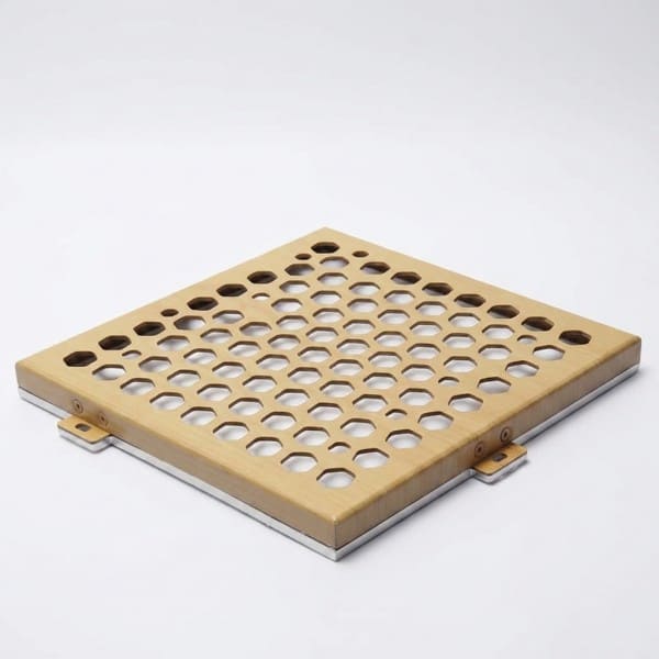 Hexagonal perforated aluminum panel