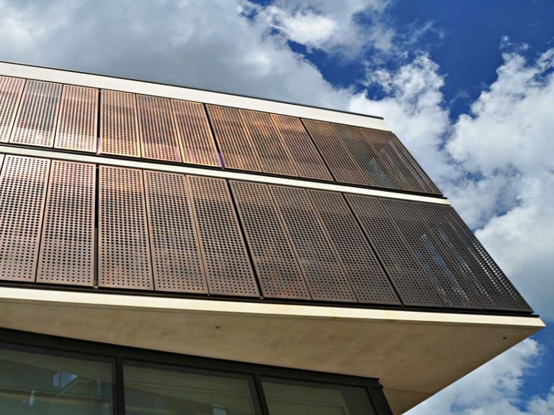 Curved architectural exterior facade design