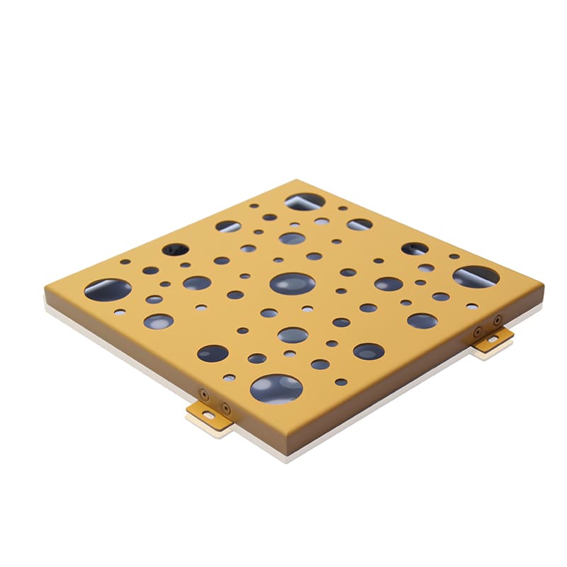 Square hole perforated panel